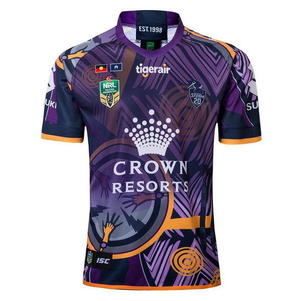 Camiseta Melbourne Storm Edición Conmemorativa 2018 Purpura